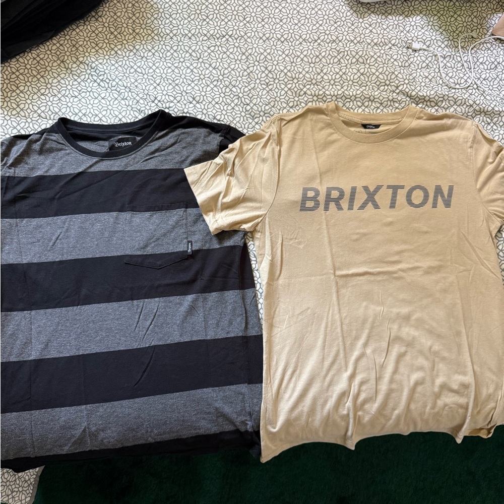 Brixton Men’s Crew Neck T-Shirt Bundle
